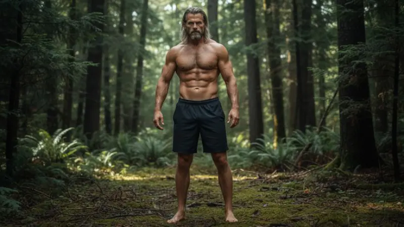 Uomo maturo forte e vigoroso